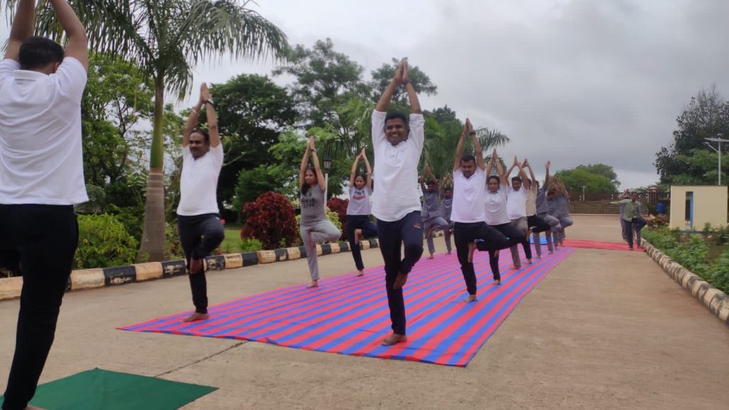 International Yoga Day At Dharwad Plant